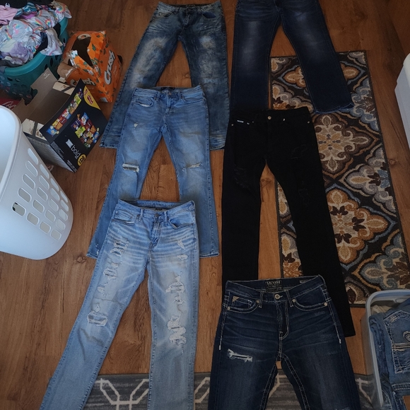 Salvage, Bke, silver jeans Co, Buffalo, hollister, American eagle, buckle black, - Picture 4 of 9